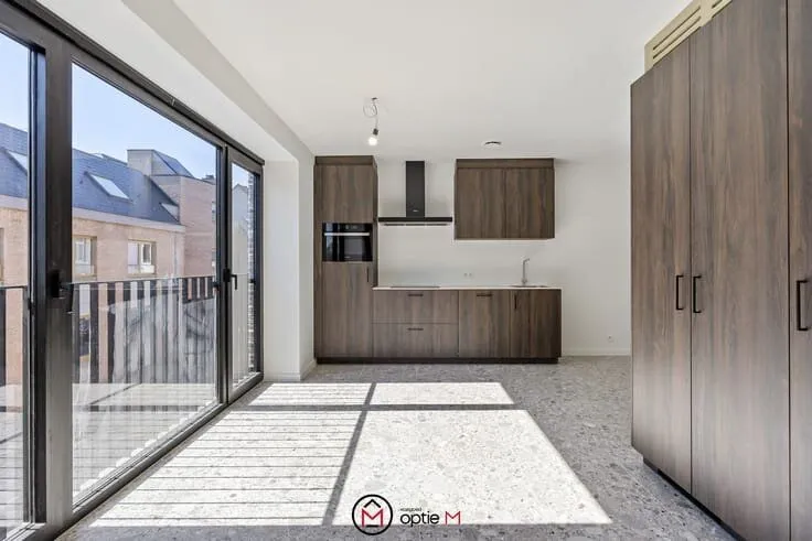 Köök - Energy-Efficient Studio with Solar Panels in Hasselt