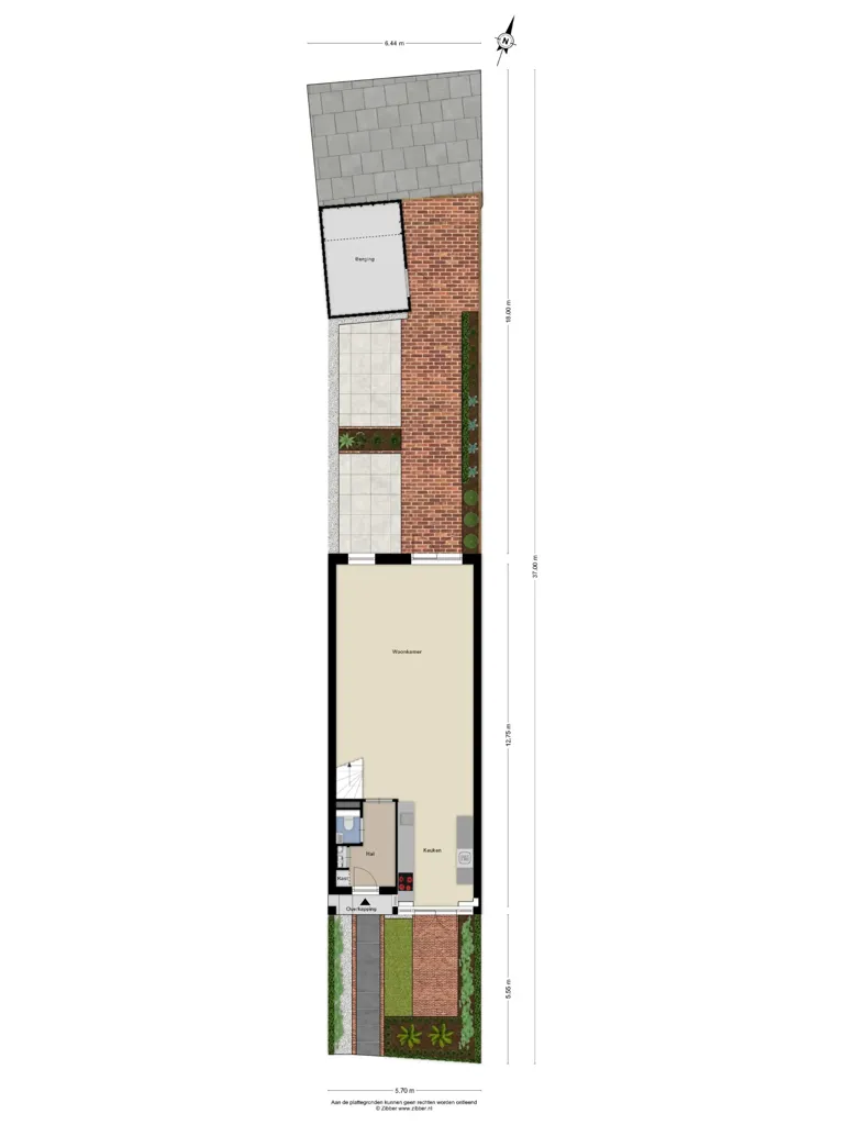 Plaan - Corner House with Deep Garden in Rhoon