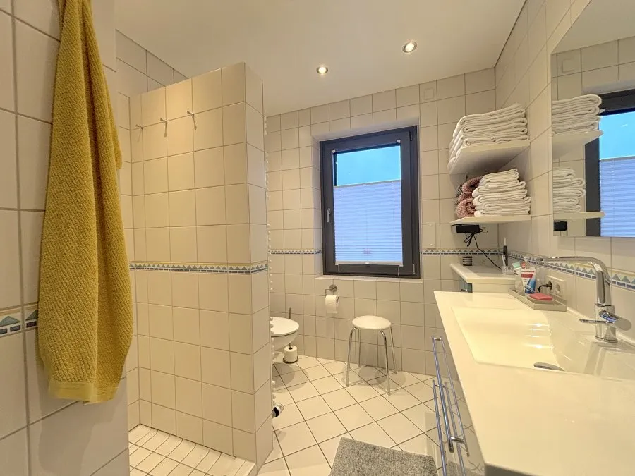 Bathrooms - Architectural House with Vineyard View in Wellenstein