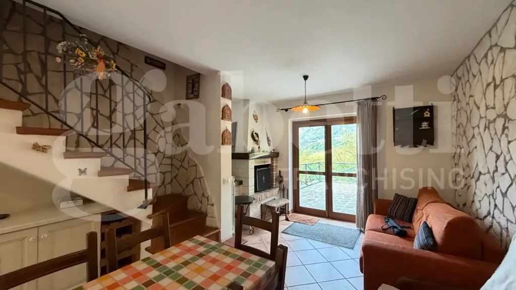 Séjour - Panoramic Semi-Detached Villa in Rocca Di Cambio