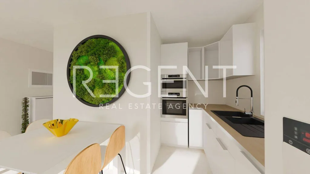 Cuisine - Two-Bedroom Apartment with Terrace in Podgora