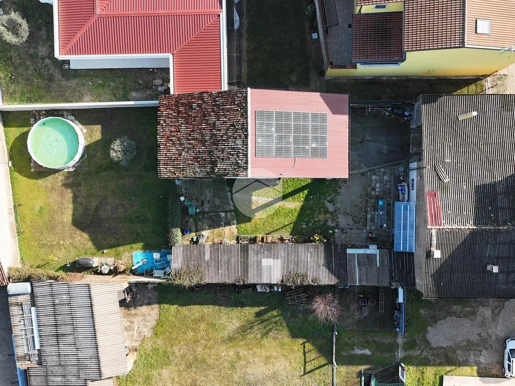 Vue aérienne - Independent House with Garden in Zevio Centre