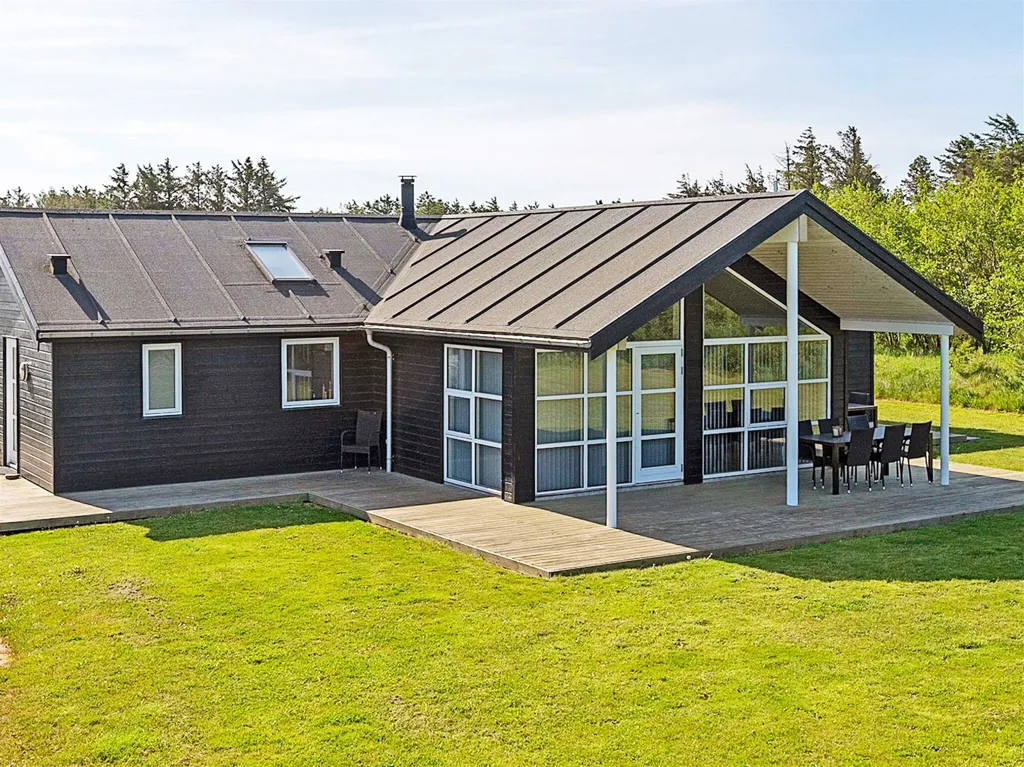 Vue aérienne - Activity House with Spa near Coast in Denmark