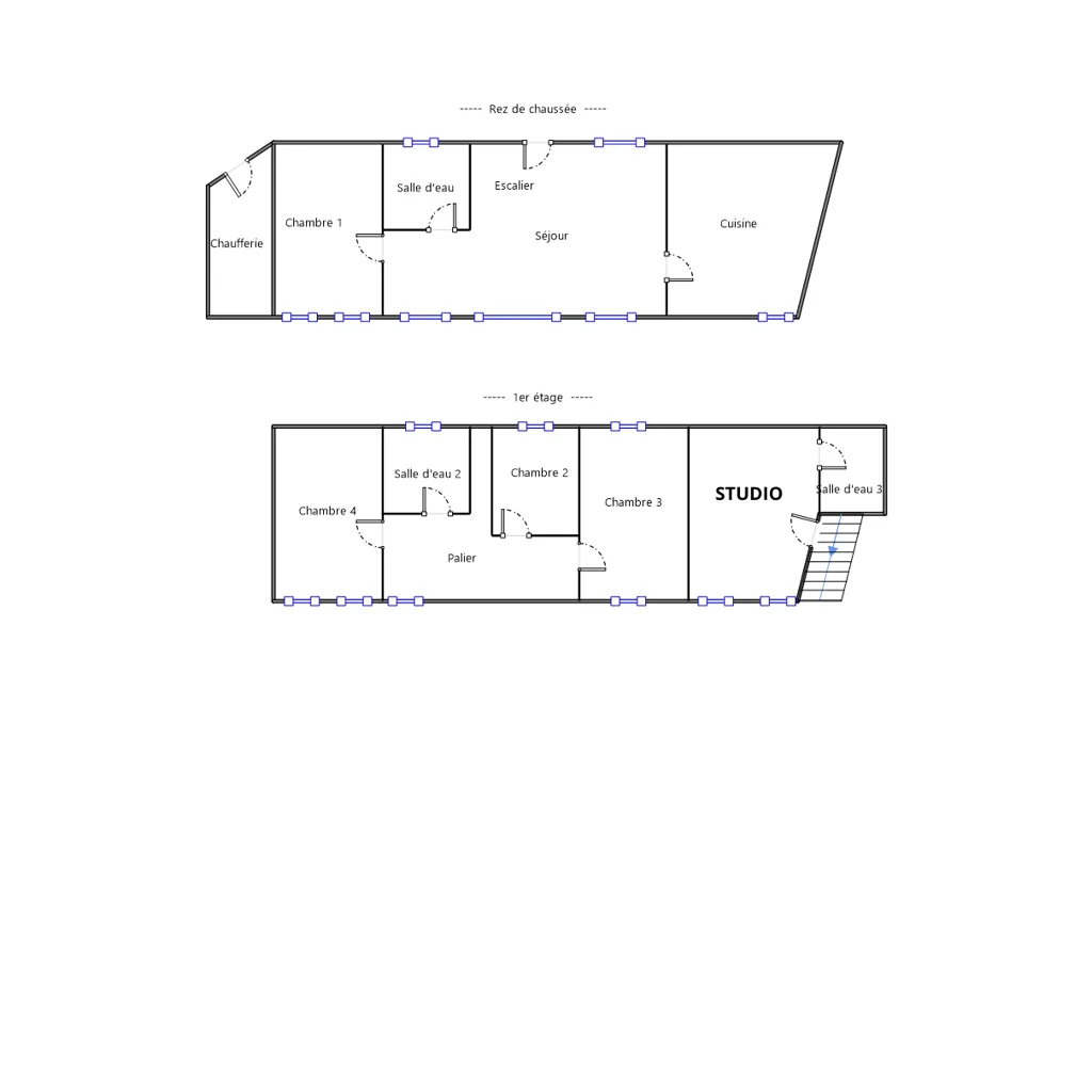 Plan - Maison de Plain-Pied avec Studio à Beaumont-le-Roger