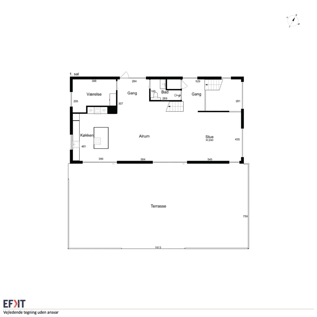 Plan - Modernised Villa with Terraces in Central Odder