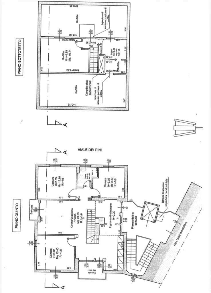 Plaan - Attico with Panoramic View in Isolotto, Florence