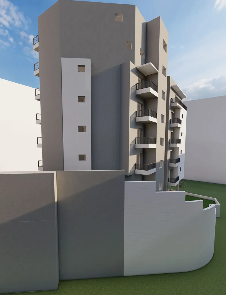 Under Construction Flat with Parking in Kavala