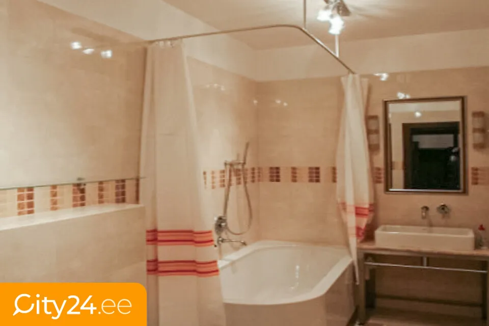 Salles de bain - 4-Bedroom Apartment with Historical Features in Old Riga