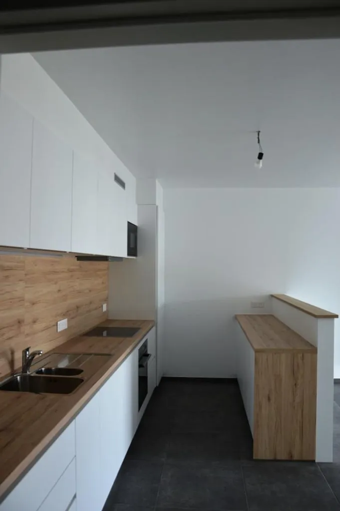 Köök - Modern Apartment with Terrace in Libramont