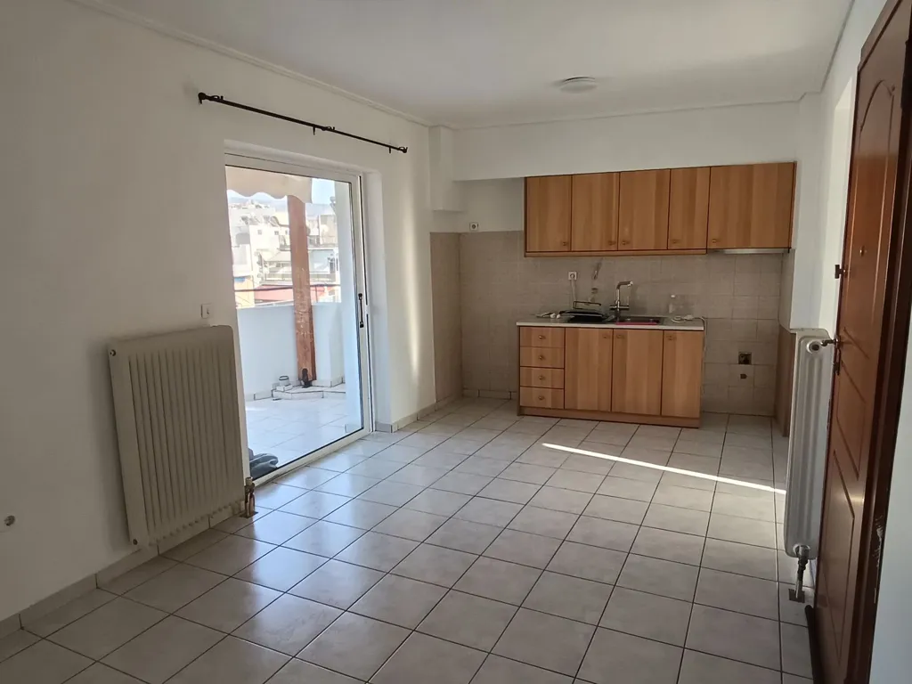 Kitchen - Apartment with Balcony View in Athens