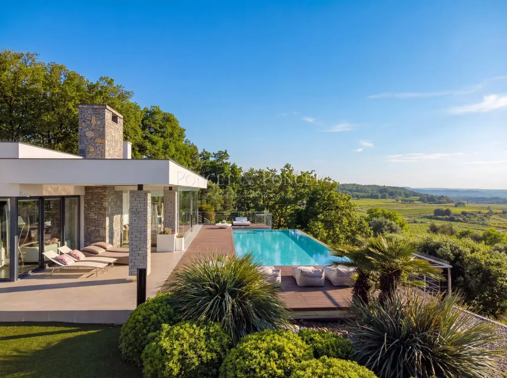 Bassein - Architectural Villa with Valley View near Montpellier