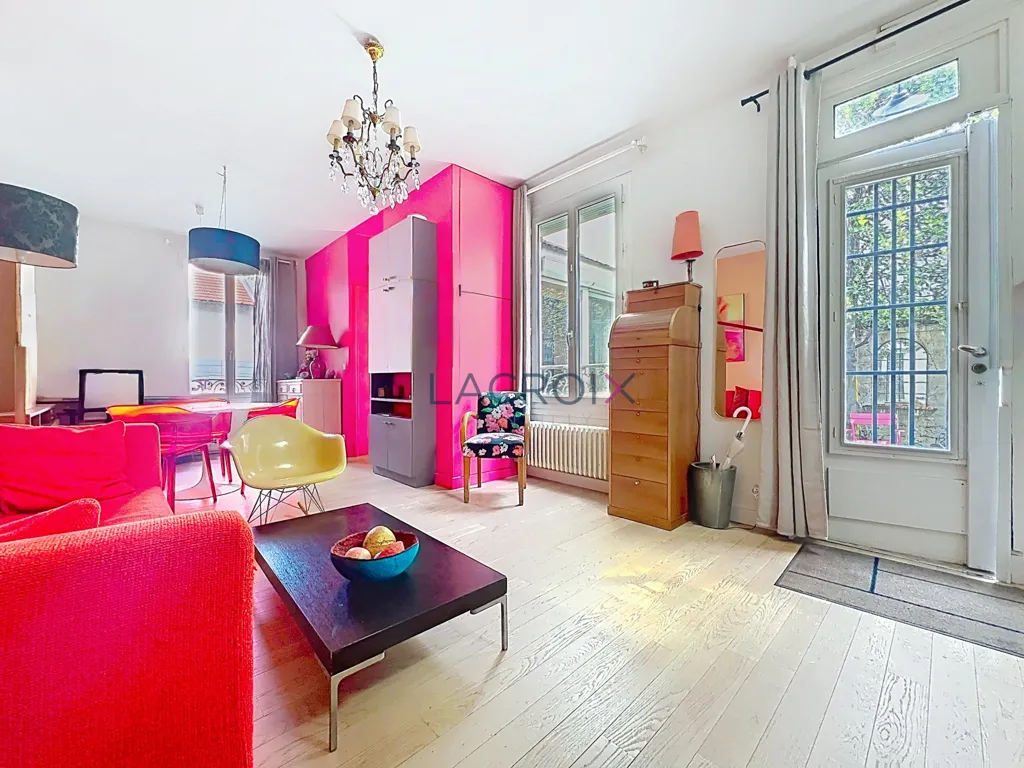 Living Room - Charming House with South-Facing Terrace in Gentilly