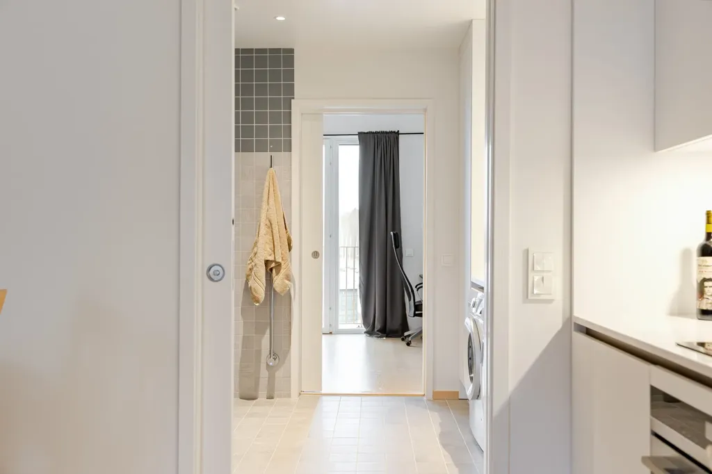 Köök - Modern Flat with Balcony in Vallastaden, Linköping
