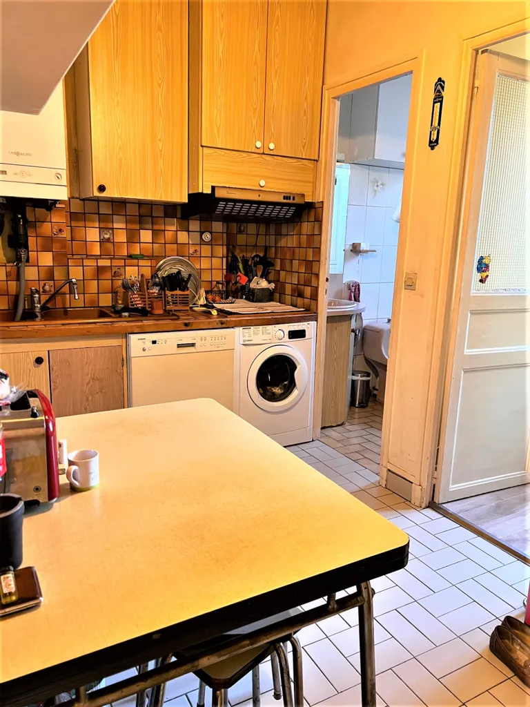 Köök - 4-Piece Apartment with Garden Access in Colombes