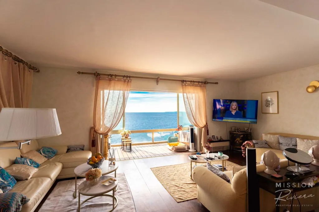Séjour - Appartement Duplex avec Vue Mer au Cap de Nice