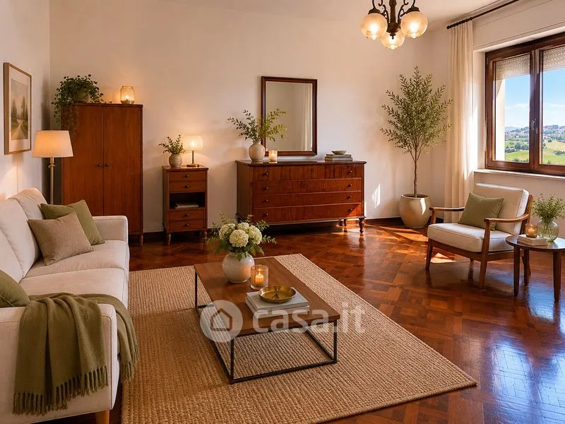 Séjour - Rustic Villa with Panoramic Views in Treia
