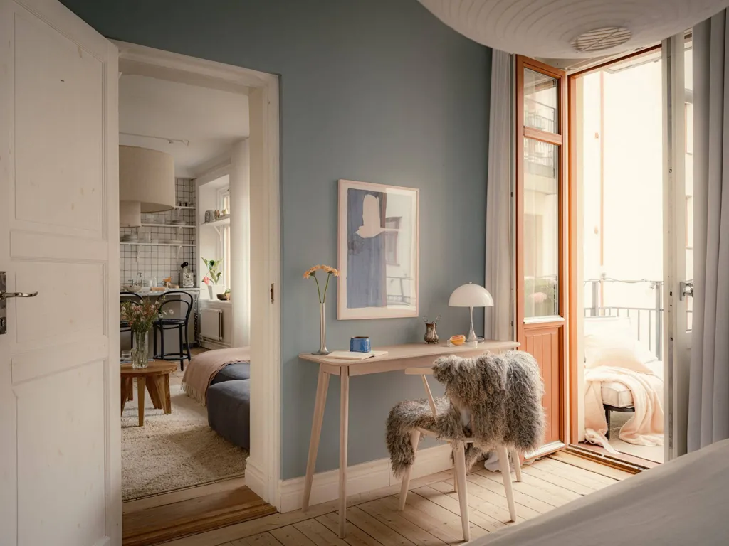 Chambres - Charming 2-Bedroom Flat with Balcony in Linné