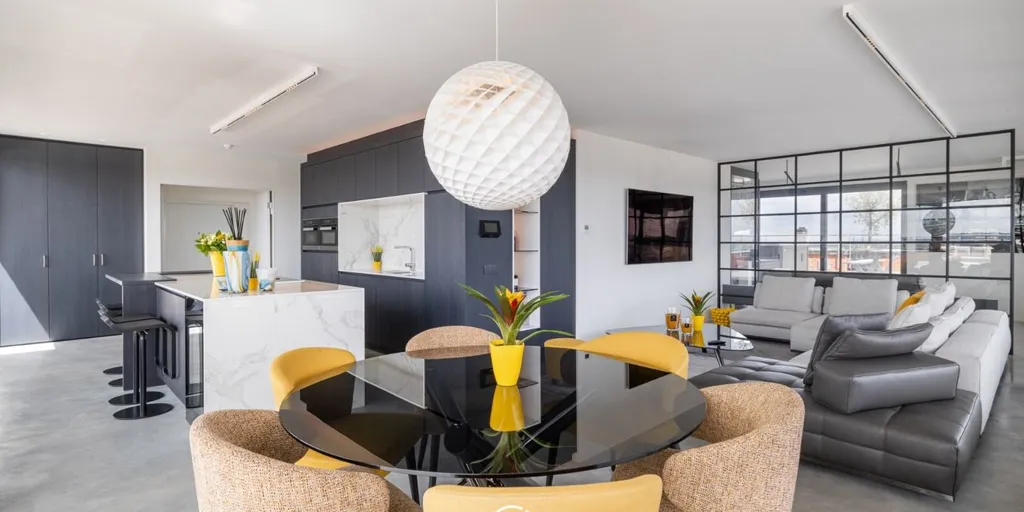 Salle à manger - Penthouse avec Terrasse Sud à Merchtem