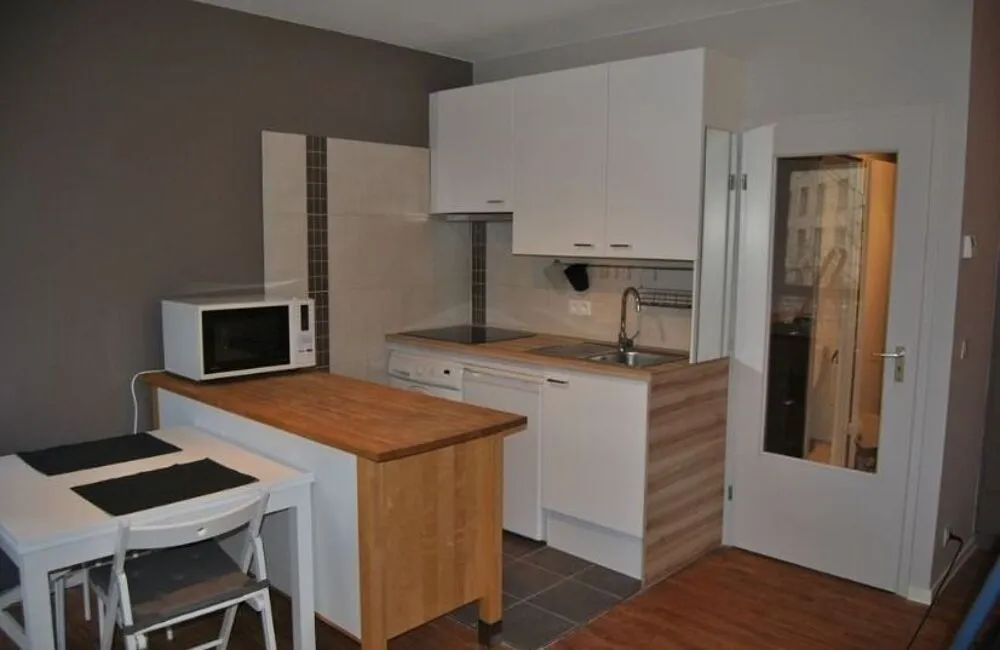 Cucina - Studio with Balcony in Lyon 03