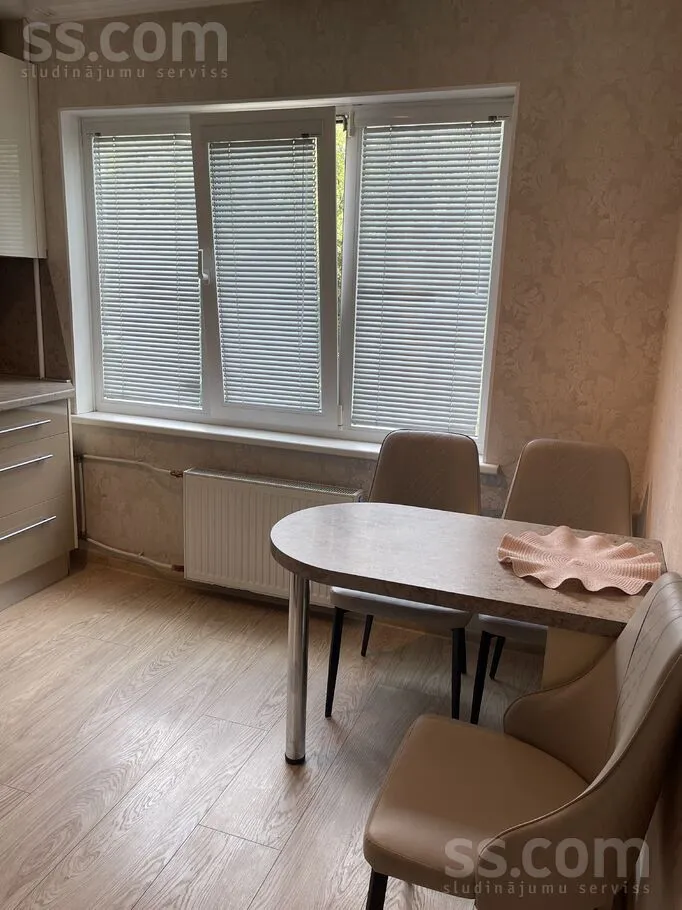Dining Room - 3-Bedroom Flat with Balcony in Riga