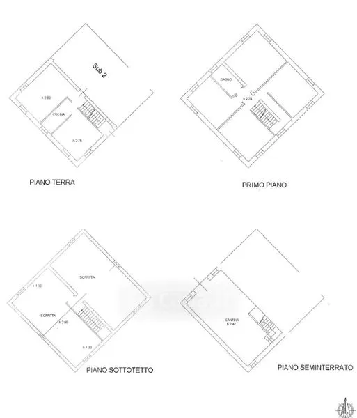 Floor Plan - Rustic Farmhouse with Garden in Loro Piceno