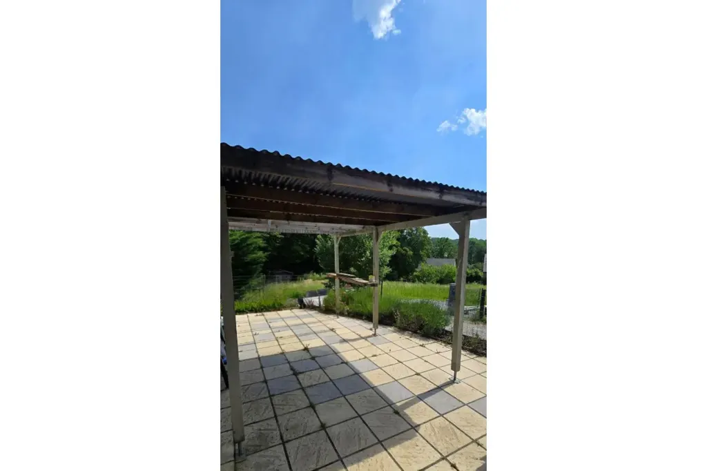 Terrasse - Bungalow avec Terrasse Sud au Chénia, Froidchapelle