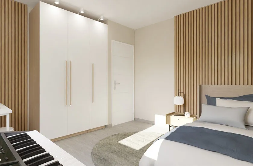 Bedrooms - Contemporary House with Garden in Brie-Comte-Robert
