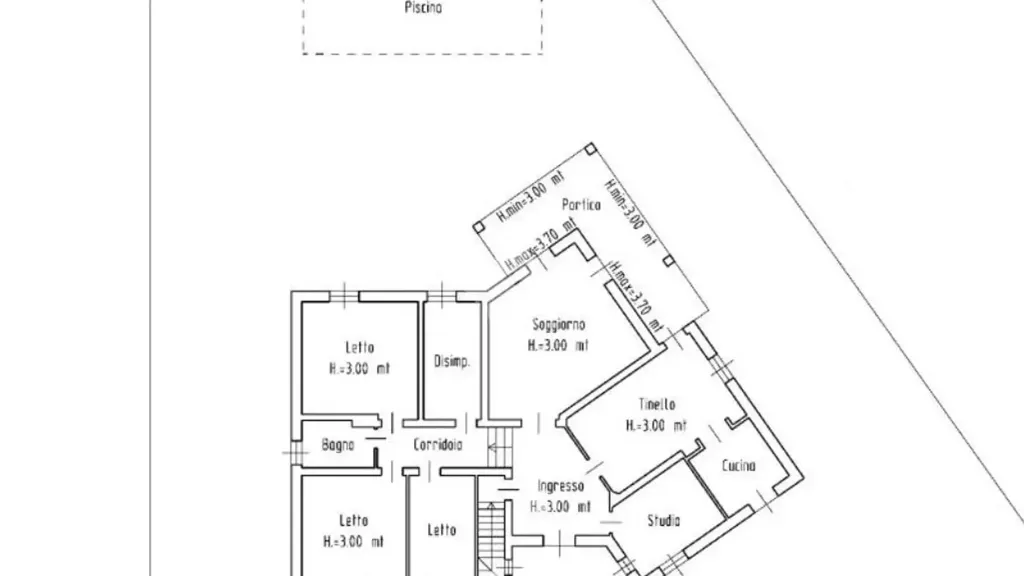 Plan - Villa with Pool in Porto Mantovano