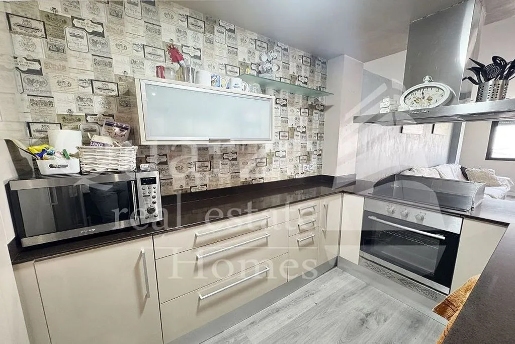Kitchen - Apartment with Terrace in Daimús