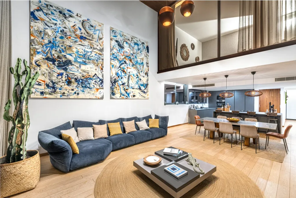Living Room - Modern Villa with Sea View in Troia Resort