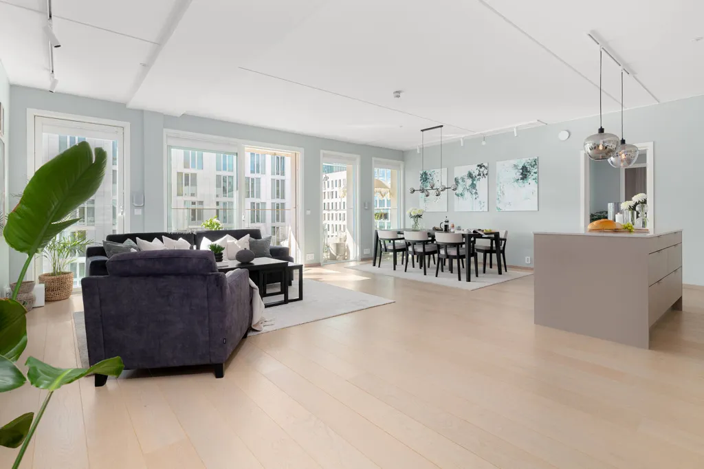 Séjour - Appartement 4 pièces à Oslo
