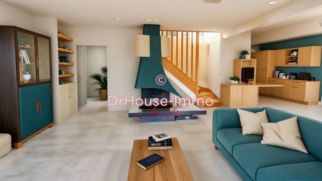 Séjour - Maison Moderne avec Terrasse à Achères