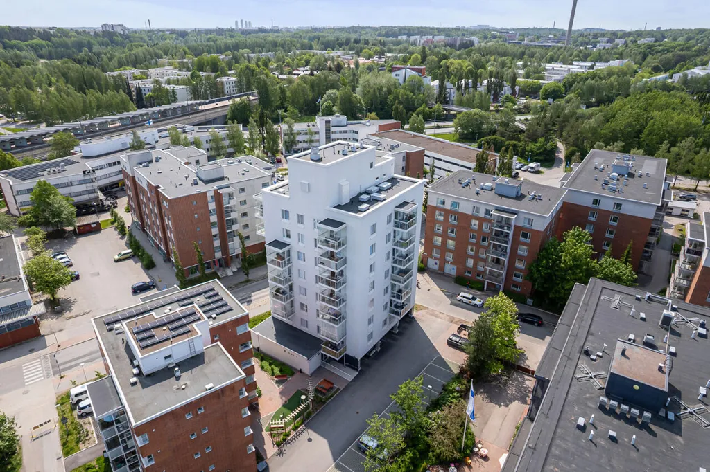 Vue aérienne - Modern Flat with Balcony in Pukinmäki, Helsinki