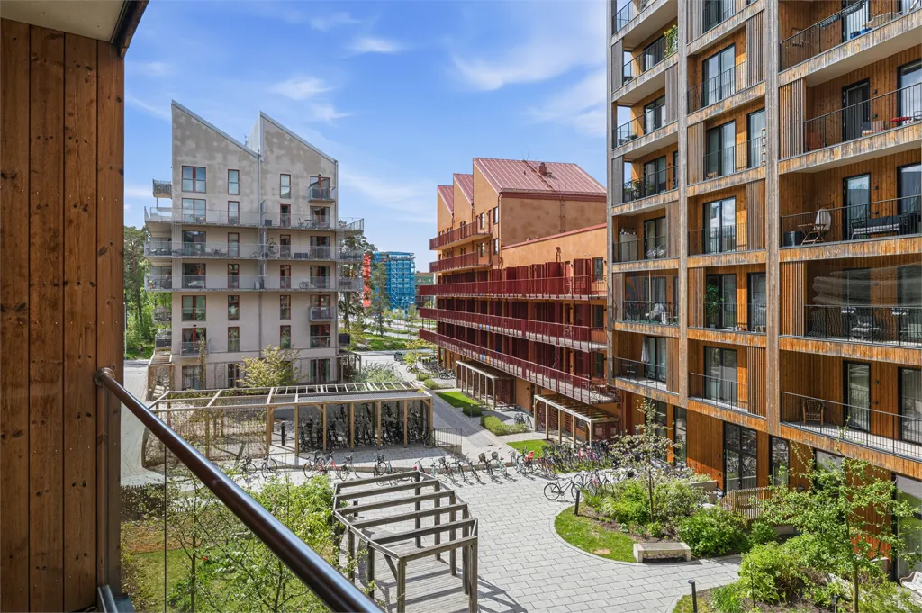 Balcony - Modern Flat with Balcony in Rosendal