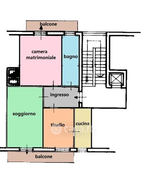Plaan - Elegant Duplex with Balconies in Voghera Centre