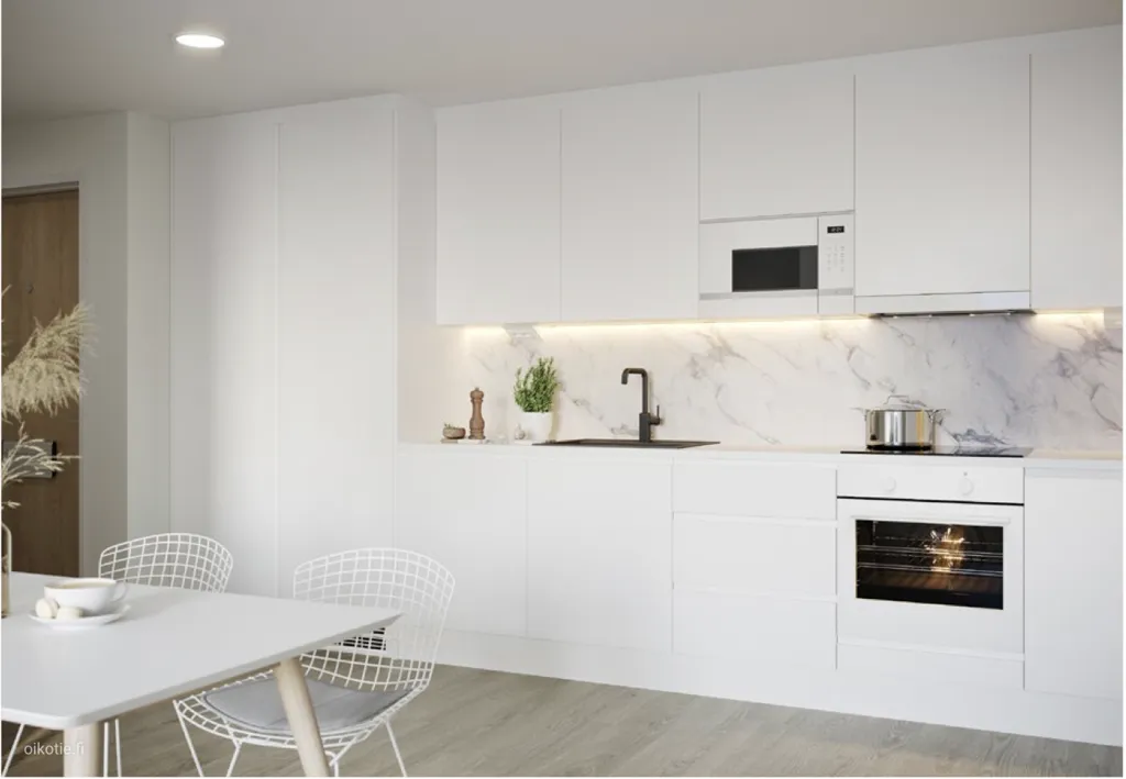 Cucina - Modern Studio with Balcony in Tampere