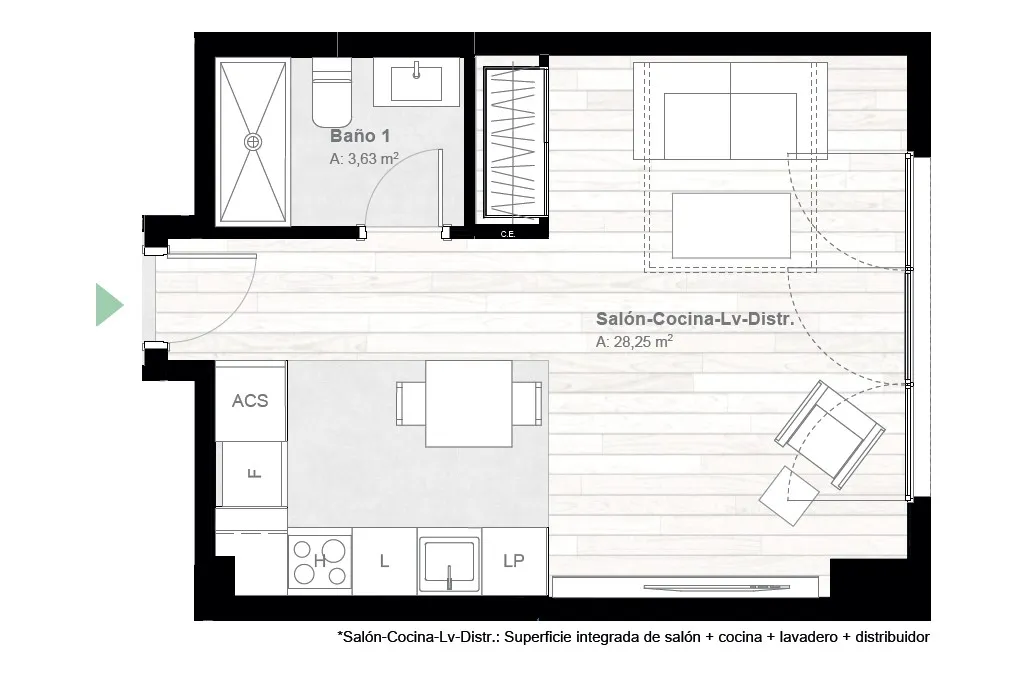 Plaan - Apartment with Rooftop Pool in Malaga