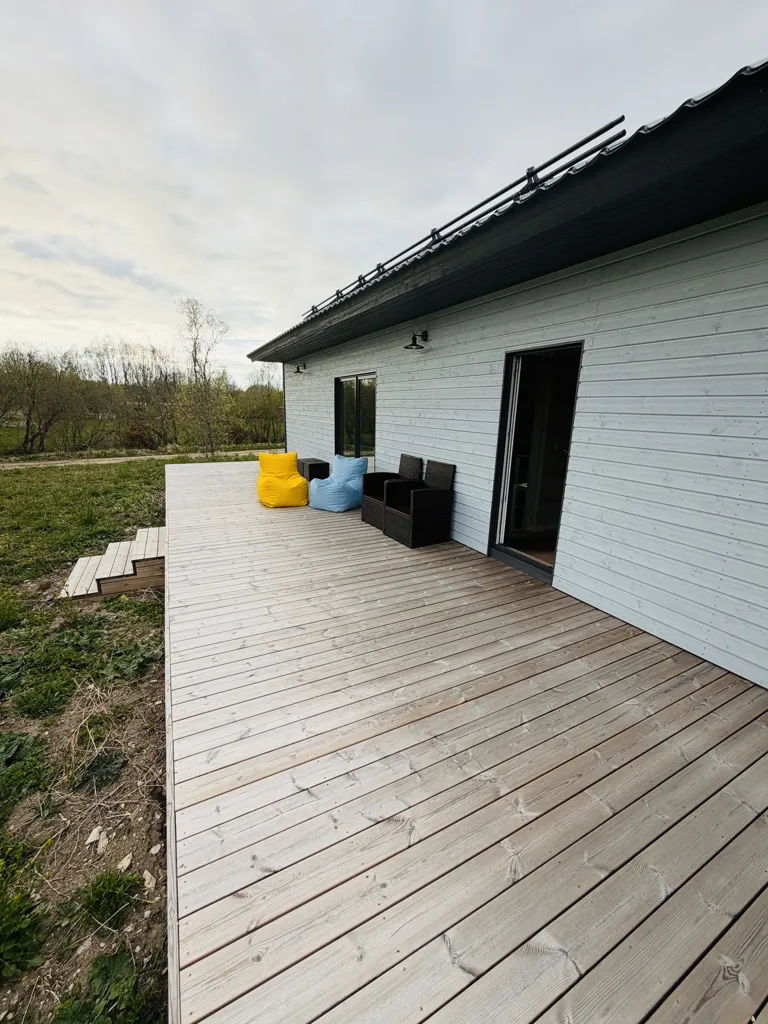 Terrace - Modern Cabin with Terraces near Peraküla