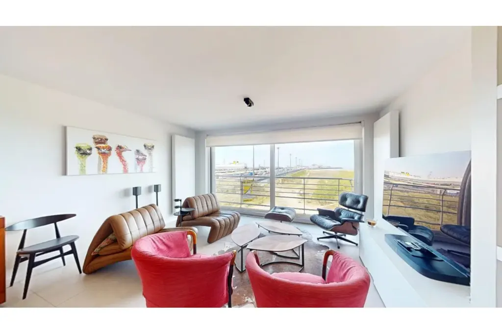 Séjour - Appartement Moderne avec Vue Panoramique à Duinbergen