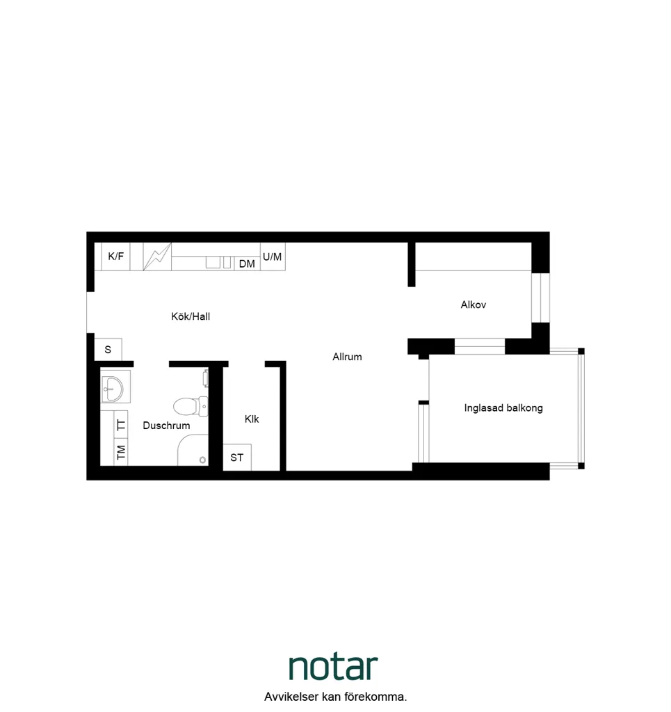 Plaan - Apartment with Balcony on Rotegatan