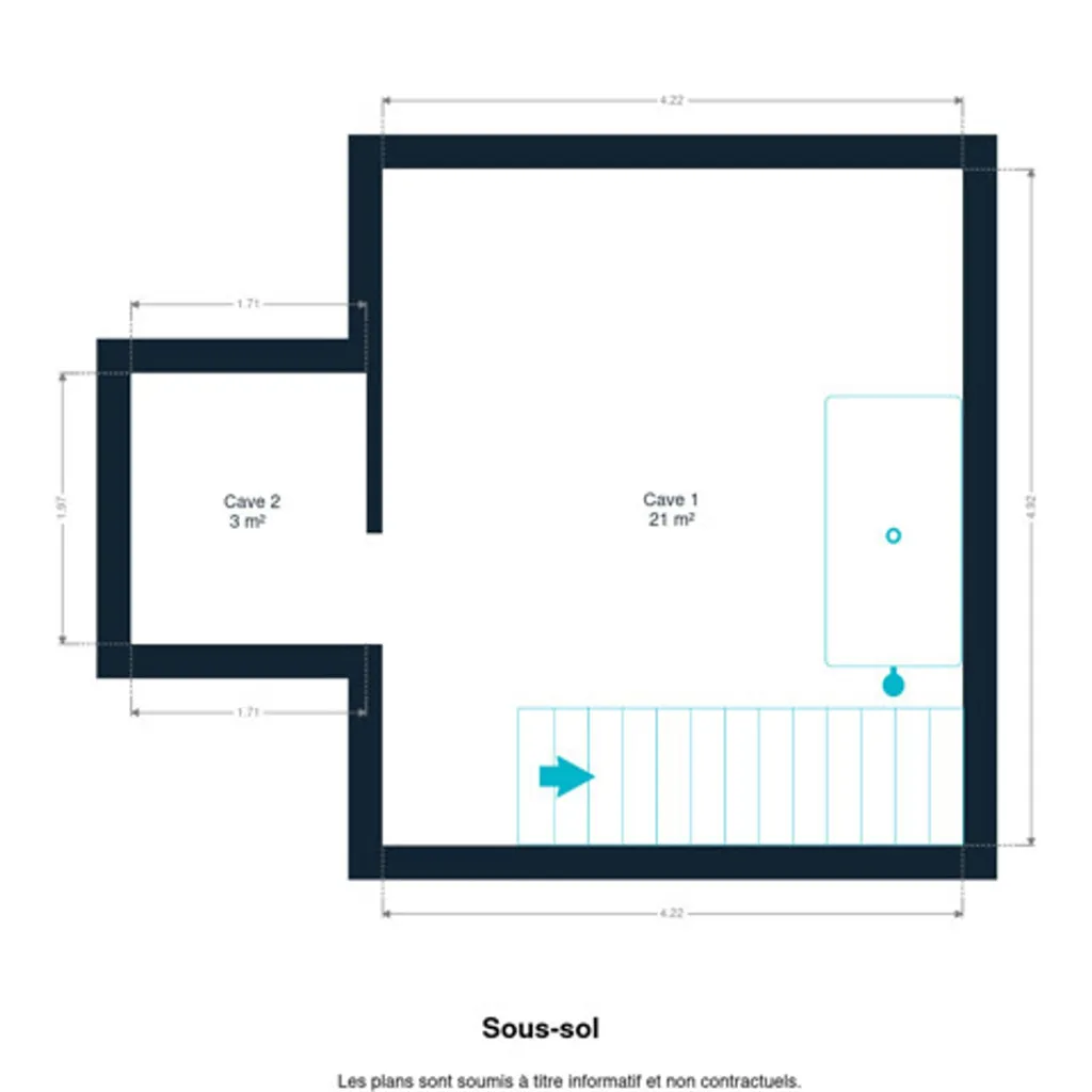 Plan - Maison Charmante avec Jardin à Morialmé
