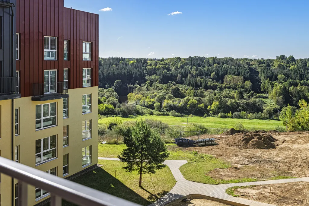 Balcon - Duplex Apartment with River View in Ariogala