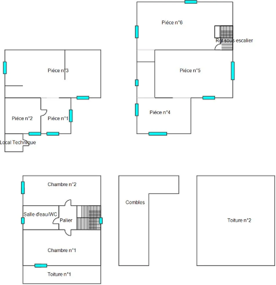 Floor Plan - Renovated House with Garden in Treffléan