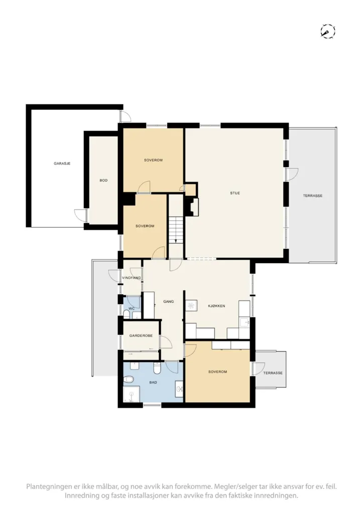Plan - Detached House with Double Garage in Stavadalen