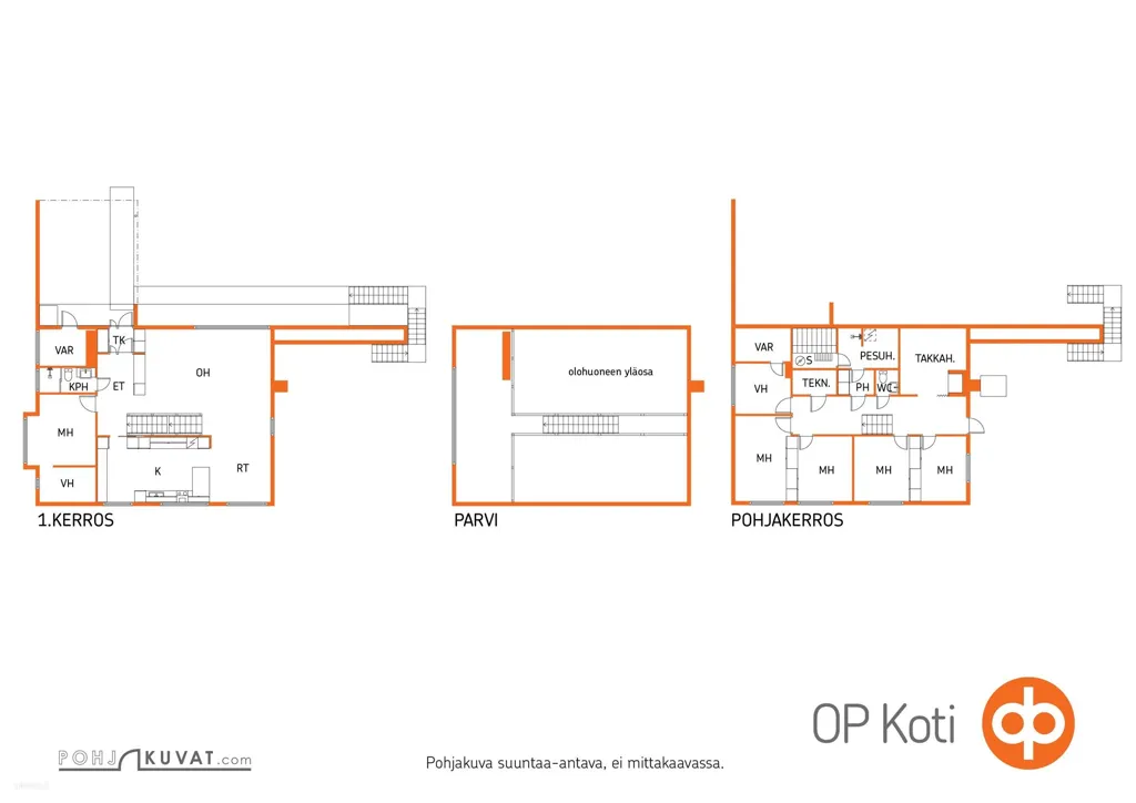 Planimetria - Architectural House with Garden in Halikko
