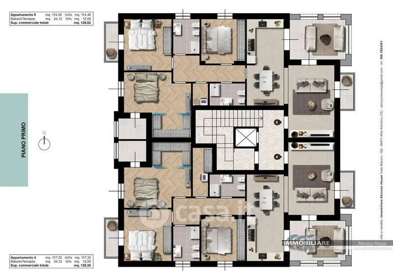 Plan - Apartment with Sea View in Tortoreto