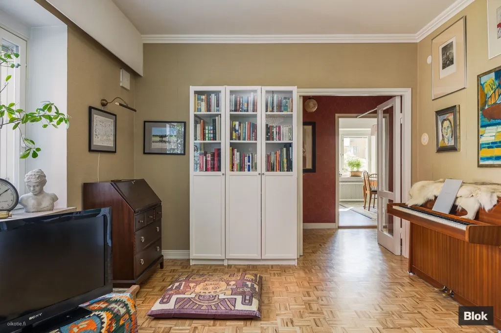 Séjour - Renovated Apartment with Balcony in Ruskeasuo