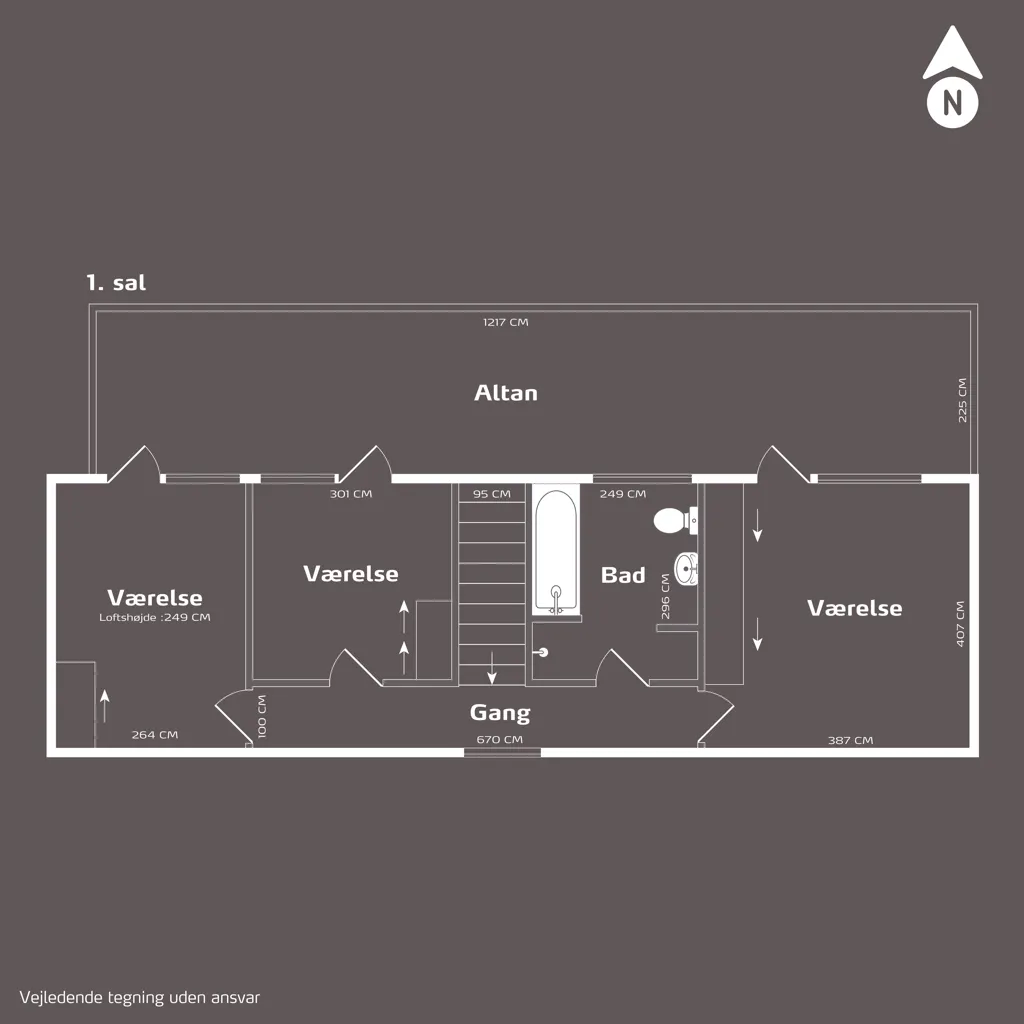 Plan - Villa with Garden and Forest View in Trekroner