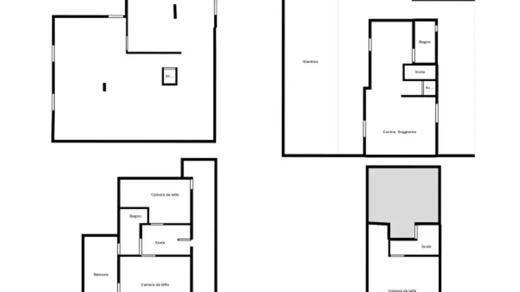 Plan - Terraced Villa with Garden in Cerveteri