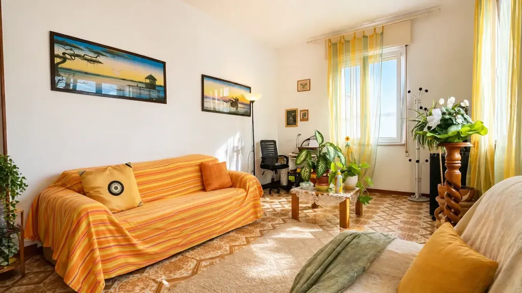 Séjour - Apartment with Solarium in Rimini Miramare